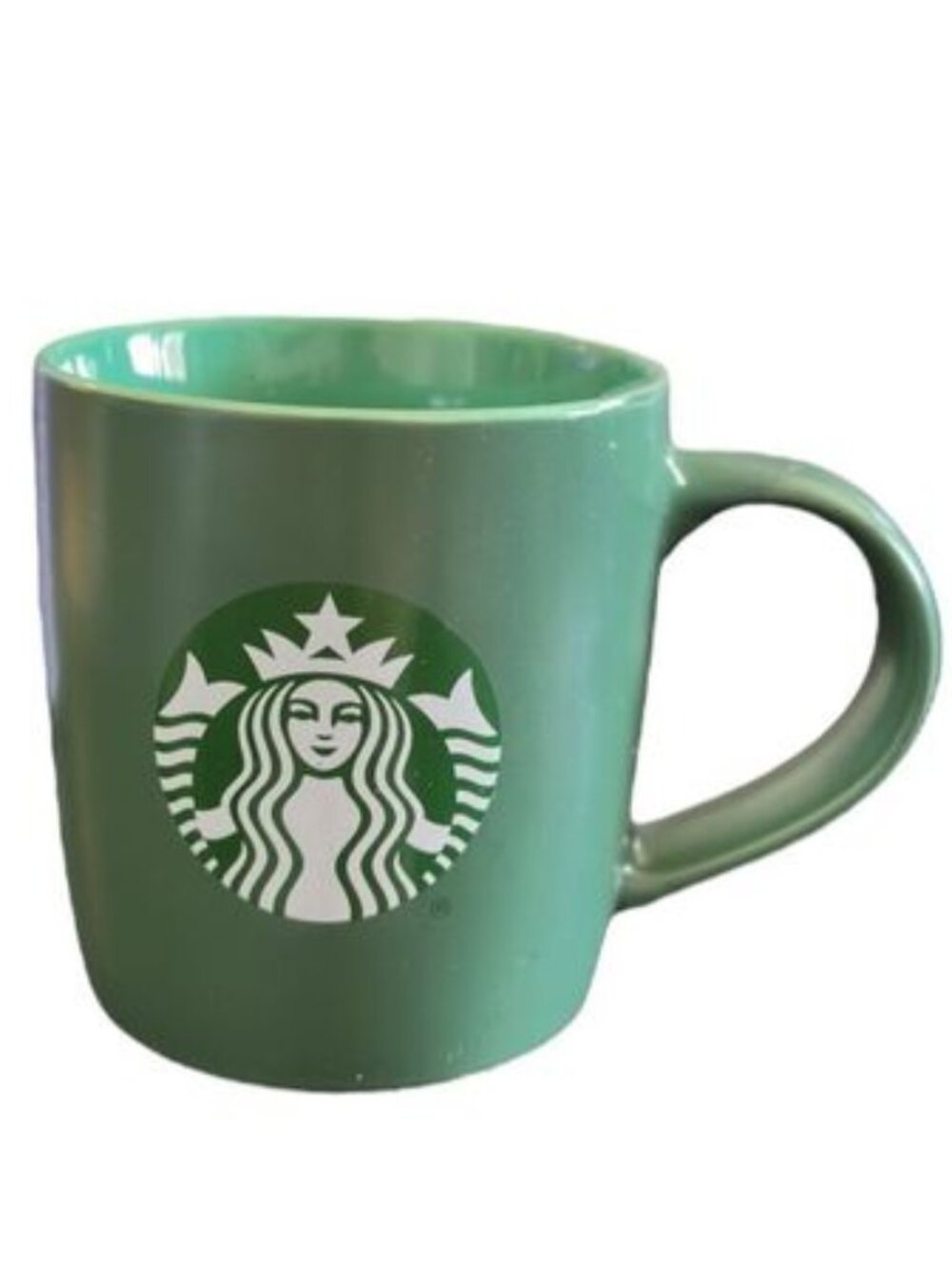 Starbucks Green Logo Ceramic Mug with White Siren